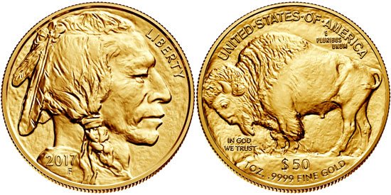 gold buffalo coin both sides
