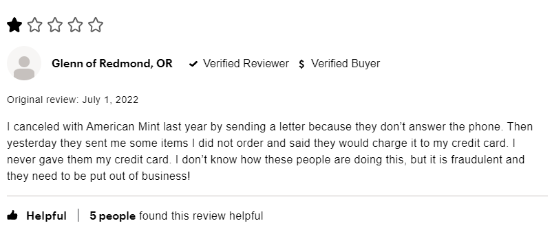 American Mint Complaint 1 American Mint Complaint 1