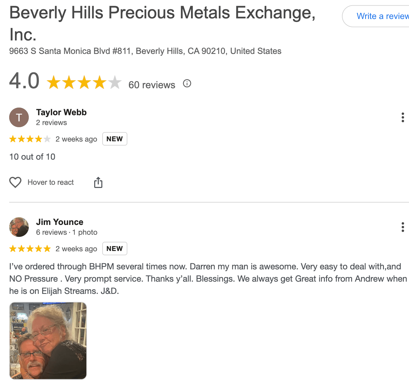 beverly hills precious metals scam review
