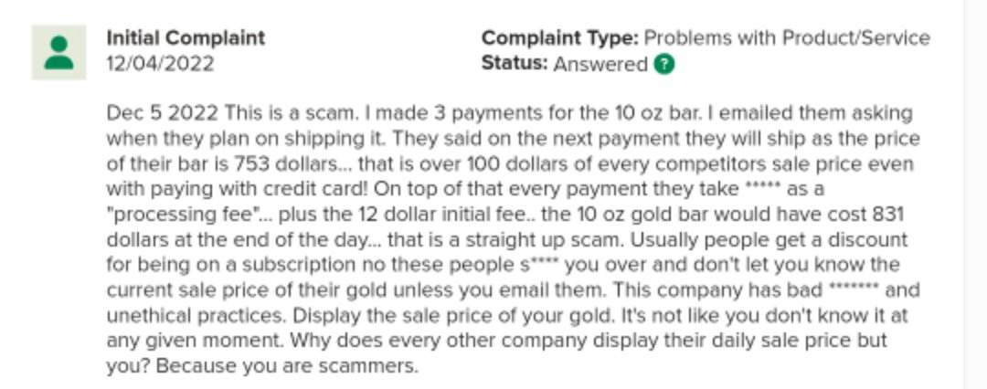 Complaint 4