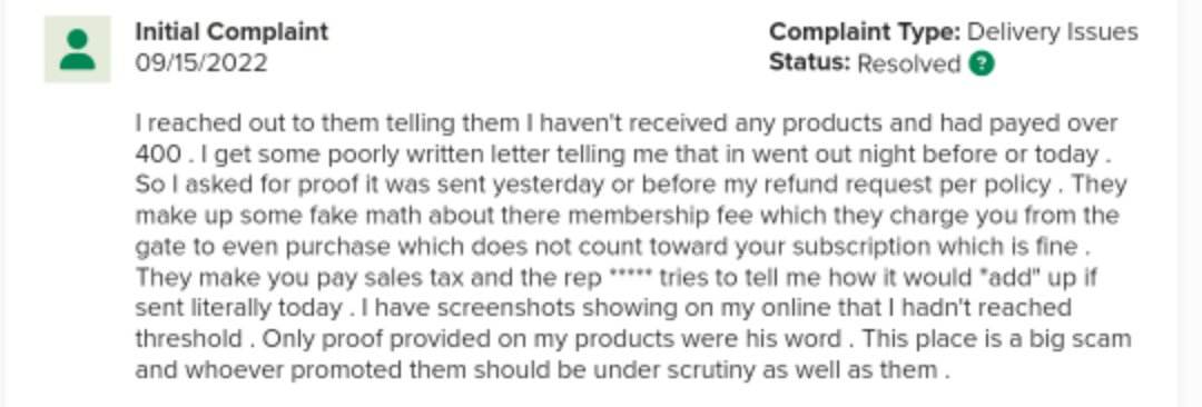 Complaint 3