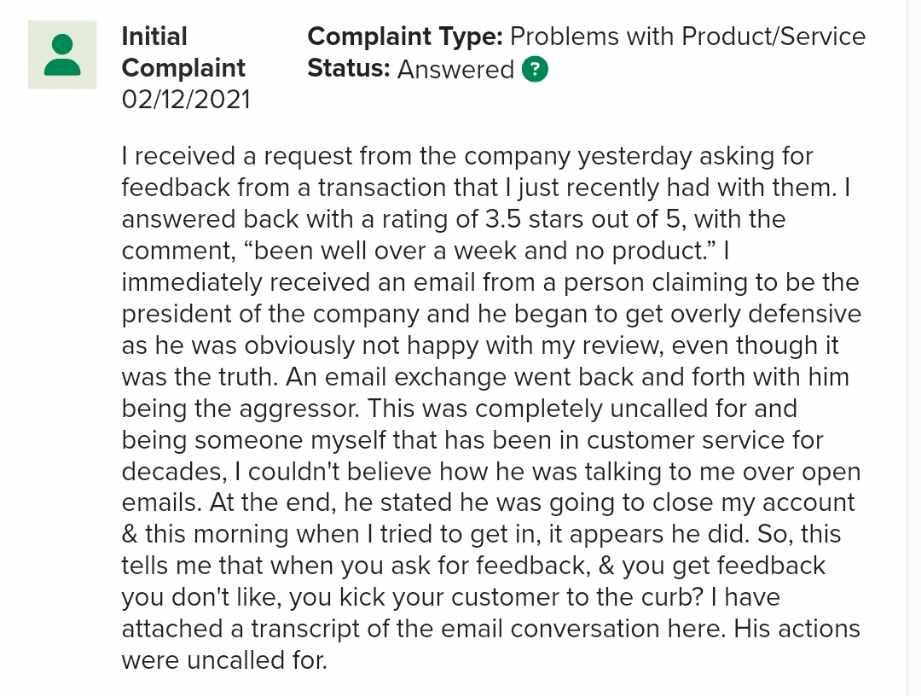 Complaint 1