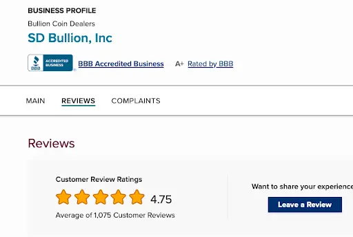 sd bullion bbb rating